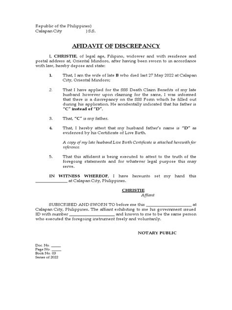 affidavit of discrepancy price|How To Get an Affidavit of Discrepancy (With Free Sample .